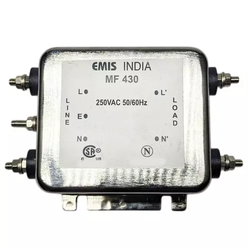 EMIS MF 430 Single Phase EMI Filter 20 A Current Rating and 250 V AC Operating Voltage, S430000020N