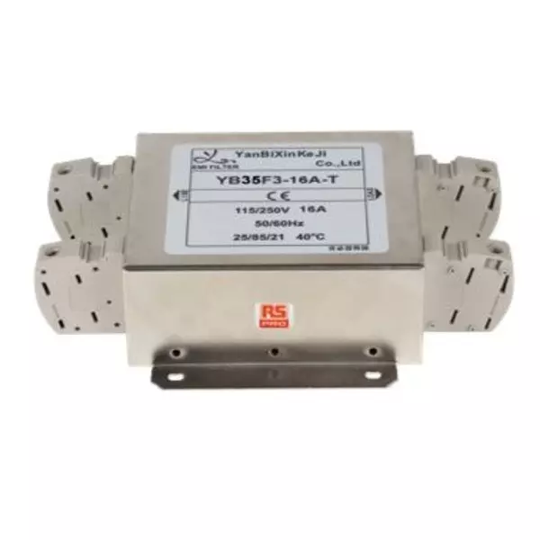RS PRO Power Line Filter 330 kΩ Resistance Chassis Mount, 2378735 (Pack of 18 Pcs)