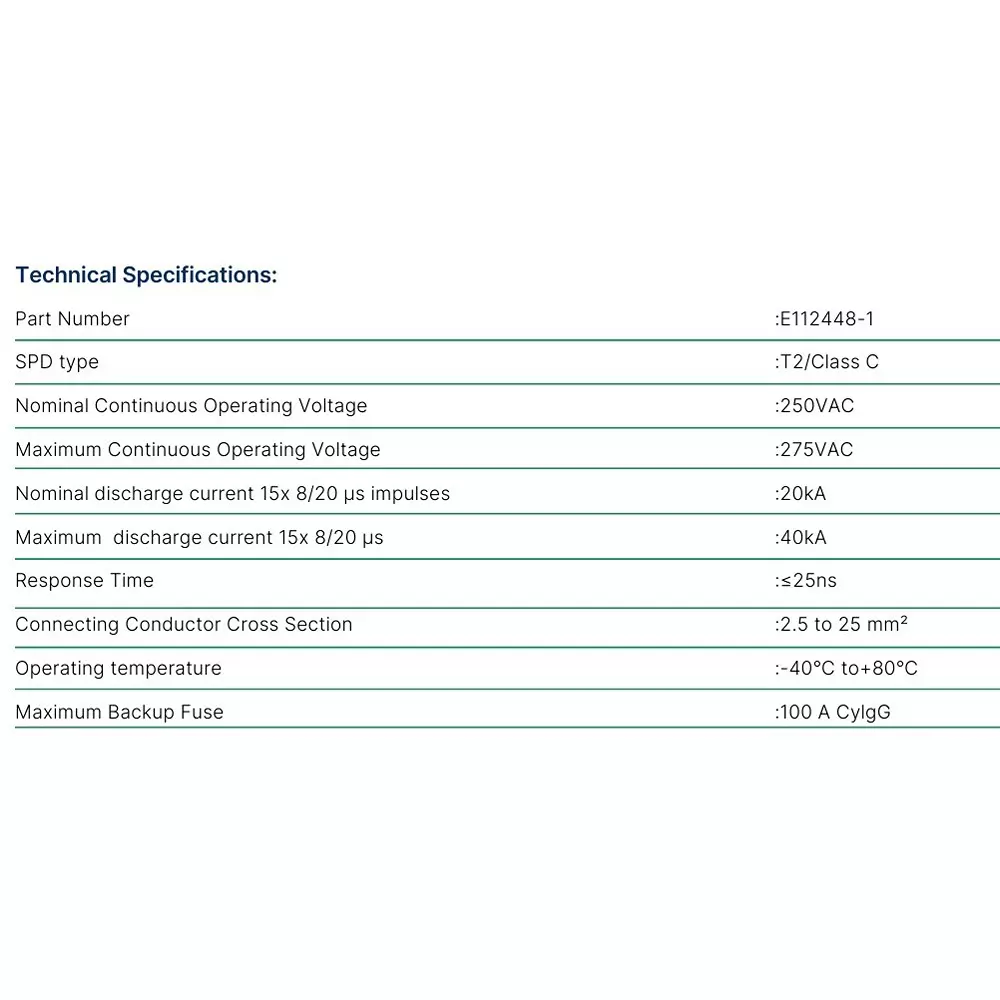 emis-single-phase-surge-protector-2-pole-20-40-ka-discharge-current-and-250-to-275-v-ac-operating-voltage-ssp2406