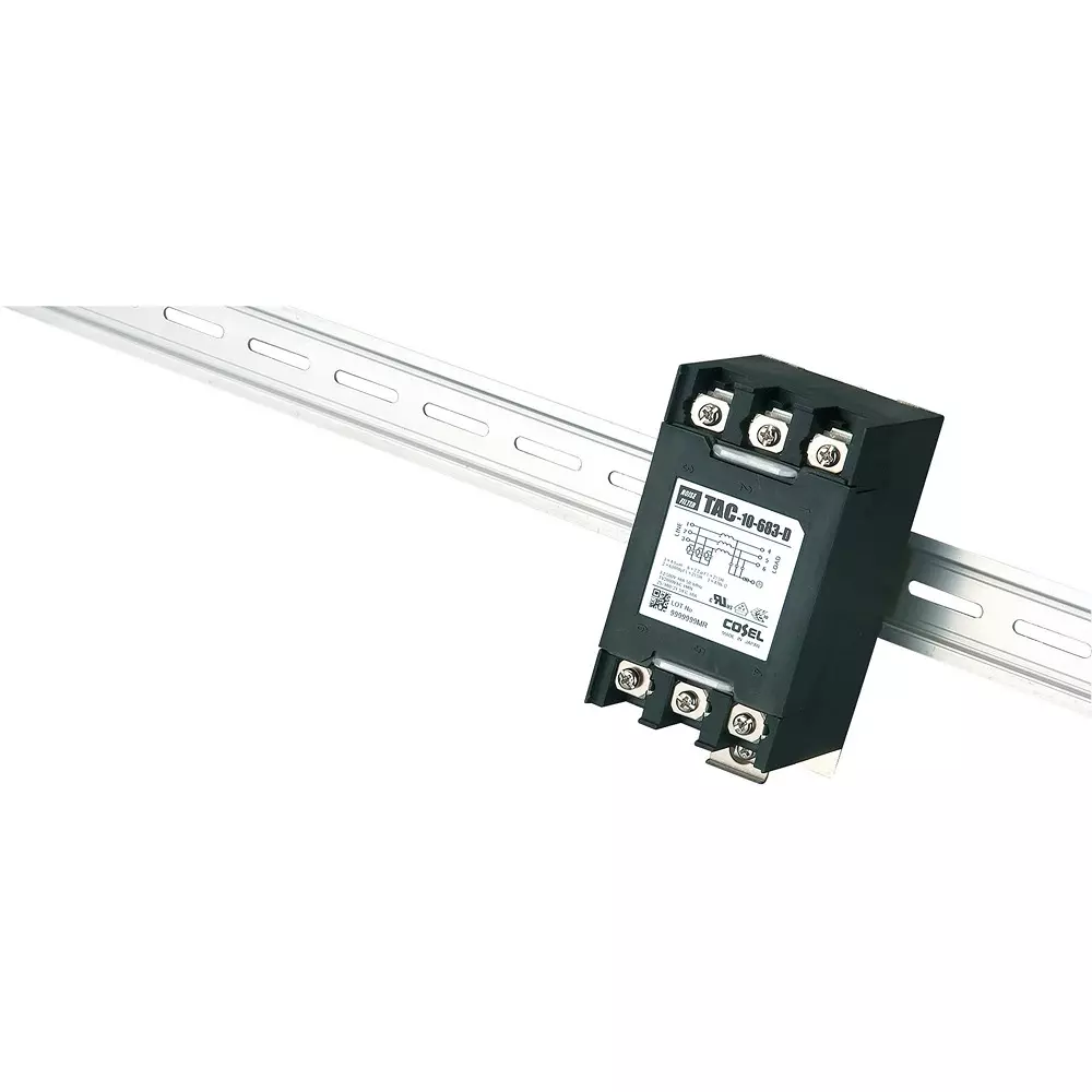 Cosel Noise Filter 4 Amp Current 100 mohm at 500 V DC Insulation Resistance, TAC-04-103-D