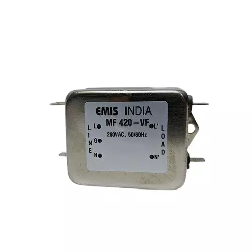 EMIS MF 420VF Single Phase EMI Filter 10 A Current Rating and 250 V AC Operating Voltage, S420VF0010S