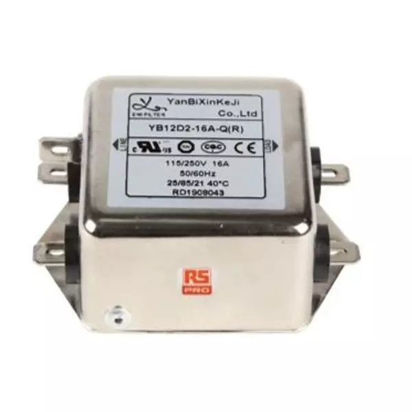 RS PRO Power Line Filter 1 mΩ Resistance Chassis Mount, 2378680