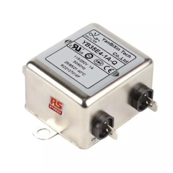 RS PRO Power Line Filter 680 kΩ Resistance Chassis Mount, 2378733 (Pack of 108 Pcs)
