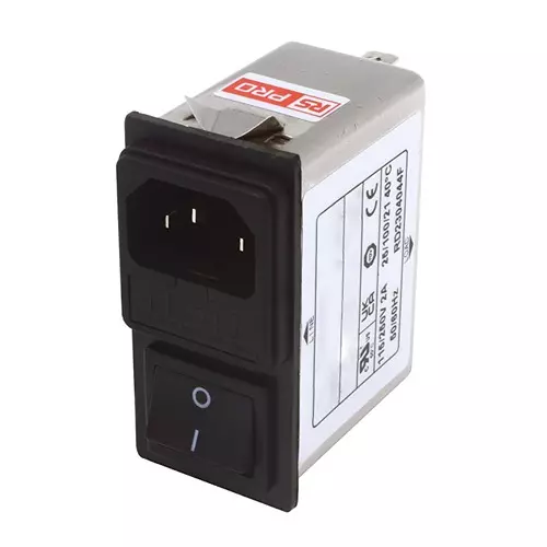RS PRO IEC Filter Snap-in Mount 250 V AC 2 Amp, 2734893
