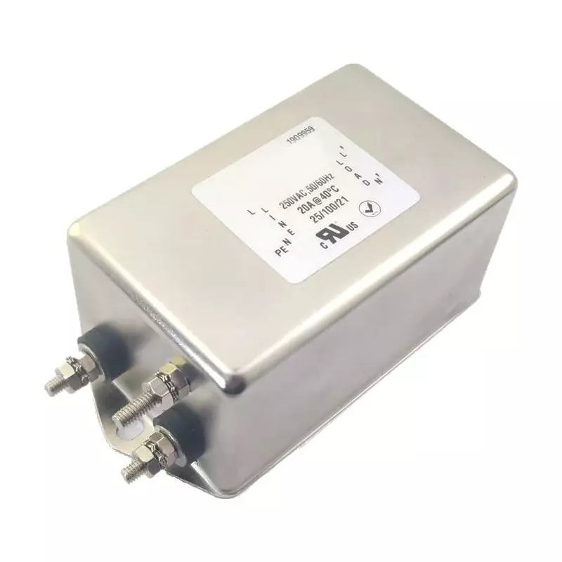 MULTICOMP PRO Power Line Filter 20 Amp Current Rating 250 V AC Voltage 2 Stage No. of Stages, MP007499