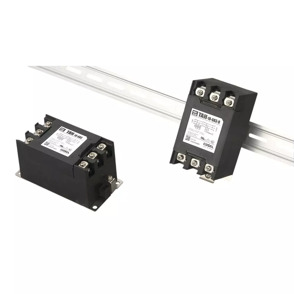 Cosel Noise Filter 30 Amp Current 100 mohm at 500 V DC Insulation Resistance, TAH-30-223-D