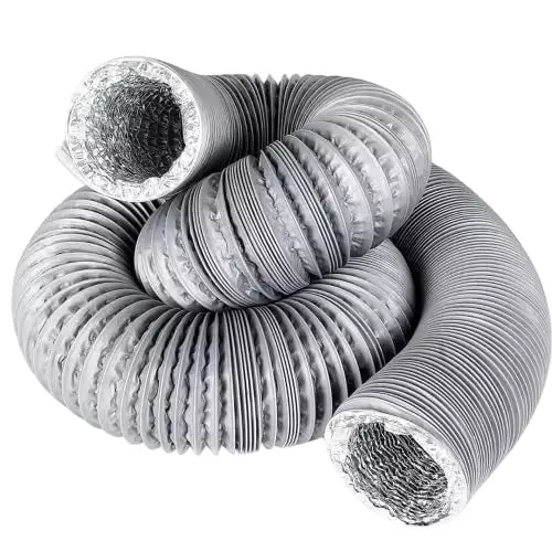 Astberg Insulated Flexible Duct Pipe Grey 125 mm (5 inch), AFD150