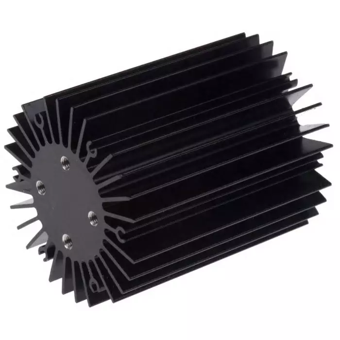 Intelligent LED Solutions Heatsink, Dragon 1, Duris 1, Duris 4, Oslon 1, Oslon 4, Stanley 1, Stanley 4, 50 (Dia.) x, ILA-HSINK-STAR-50X60 mm-BLK-K
