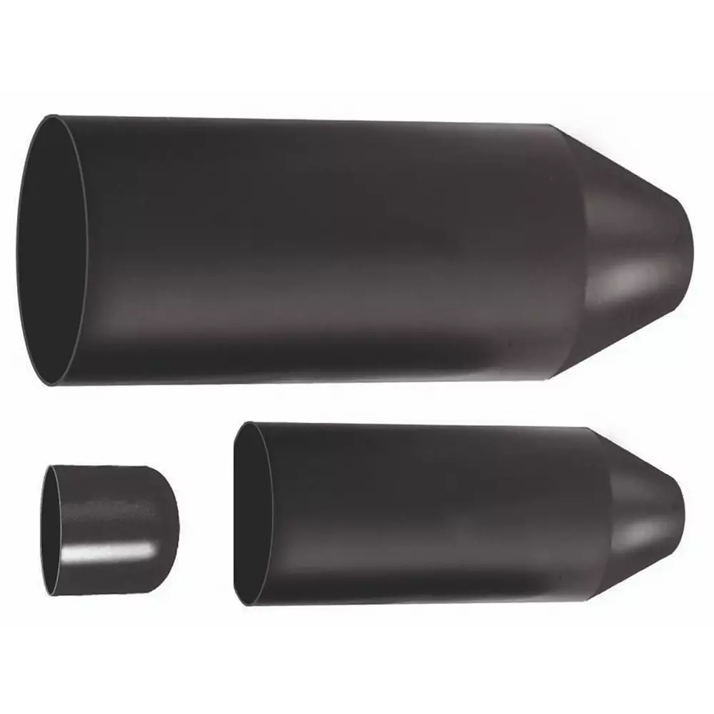 RS PRO Heat Shrink Sleeving Polyolefin 53 mm Dia 160 mm Length Black, 136142