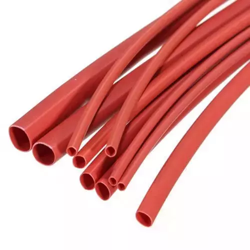 WOER Heat Shrink Tube 8 mm Polyolefin Red (100 m Roll)