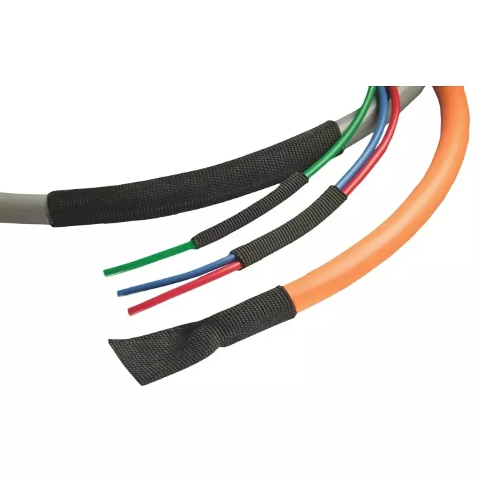 Alpha Wire Halogen Free Heat Shrink Tubing Black 29.9 mm Sleeve Dia.x15 m Length 2:1 Ratio, FITFAB-3 BK007