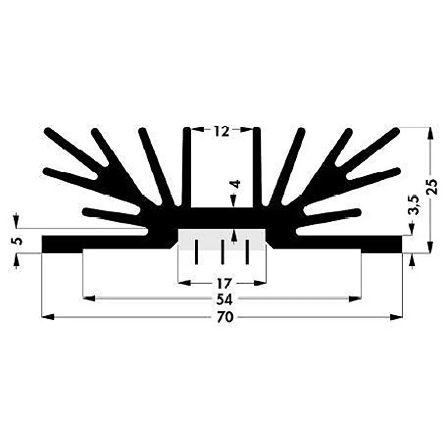 FISCHER ELEKTRONIK HEAT SINK, TO-220, SK 64/37,5 SA1XM3
