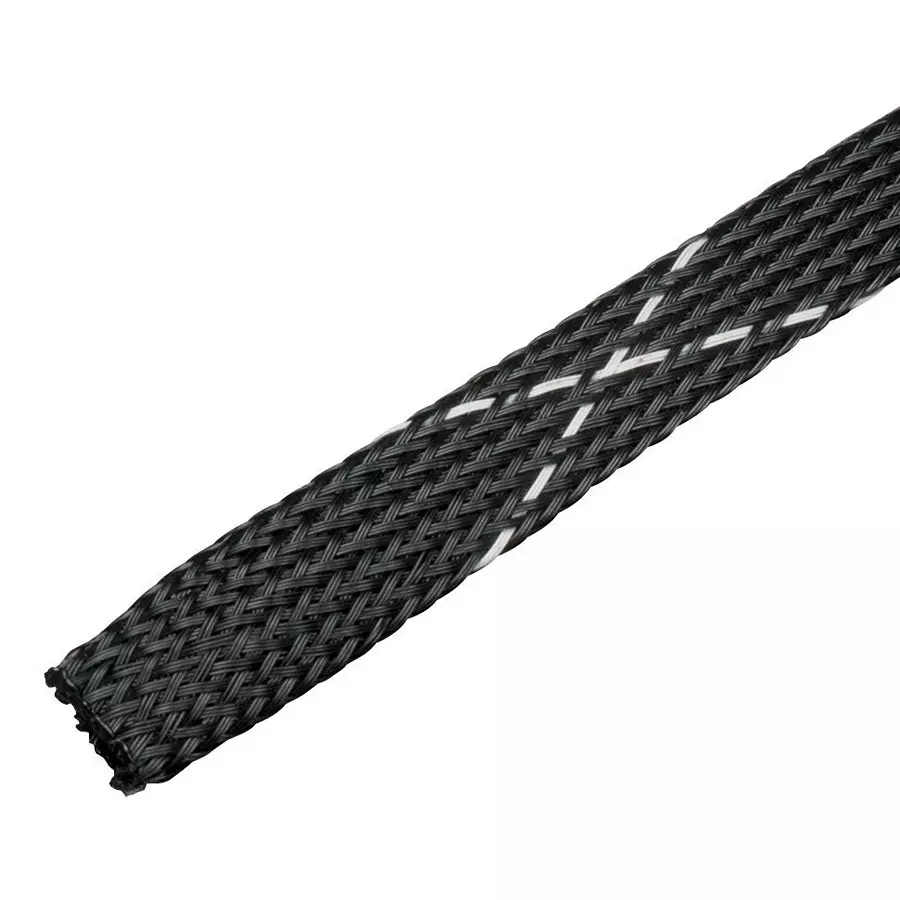 PANDUIT Braided, Pet, 6.35Mm, Blk, Se25Pfr-Mr0