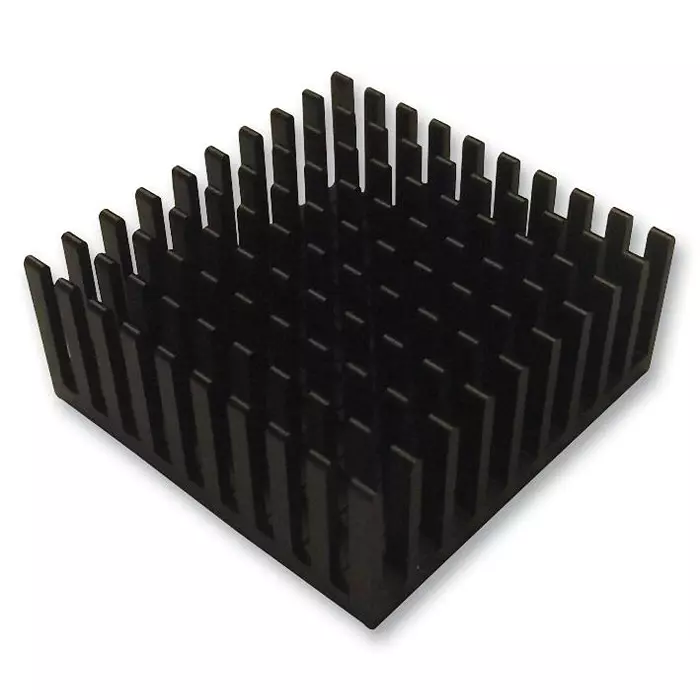 FISCHER ELEKTRONIK LED HEATSINK, WITH PINS, SQUARE, ICK PGA 14 X 14 X 14