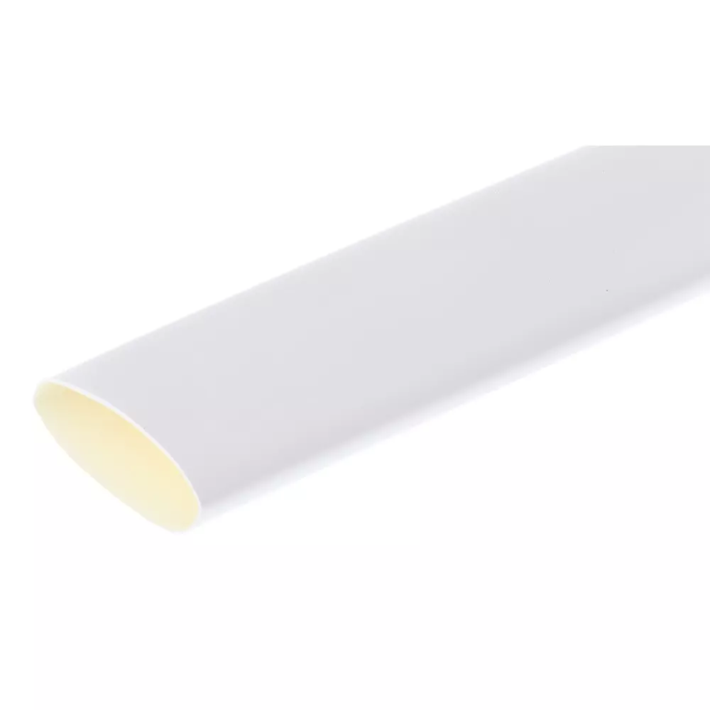 RS PRO Heat Shrink Tubing Polyolefin 19 mm Dia 1.2 m Length White, 2417523