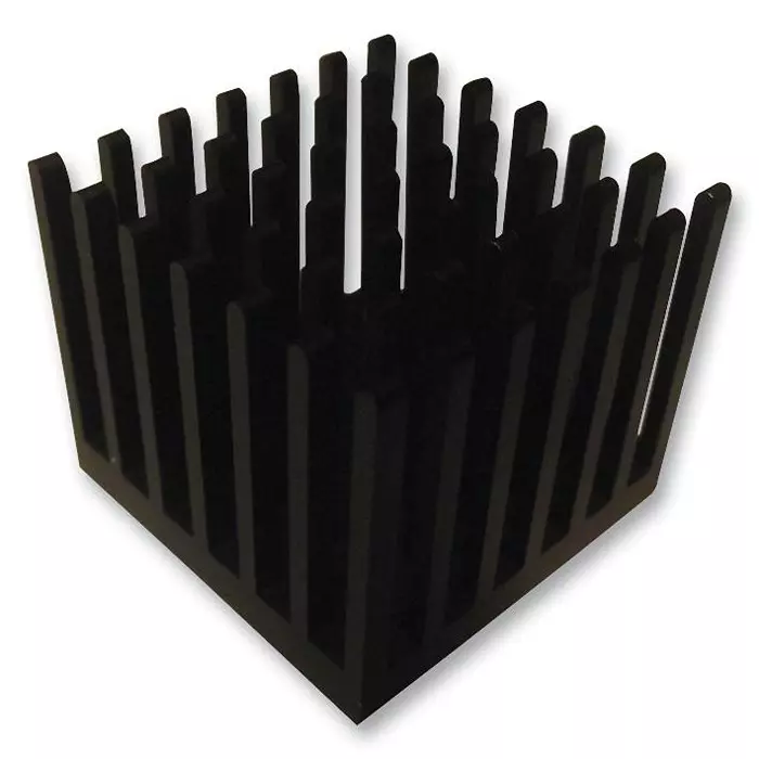 FISCHER ELEKTRONIK LED HEATSINK, WITH PINS, SQUARE, ICK BGA 27 X 27 X 22