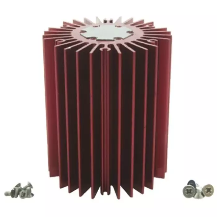 Intelligent LED Solutions Heatsink, Dragon 1, Duris 1, Duris 4, Oslon 1, Oslon 4, Stanley 1, Stanley 4, 50 (Dia.) x, ILA-HSINK-STAR-50X60 mm-RED-K