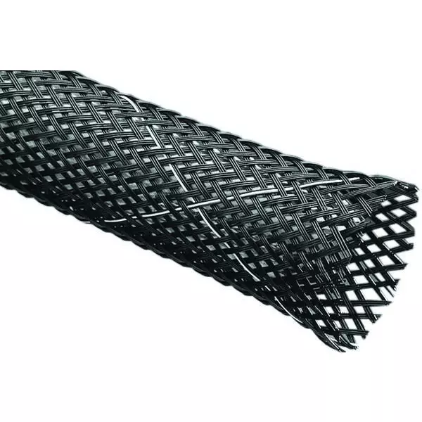 MULTICOMP PRO Sleeving, Expandable, 6.35Mm, Black/White Tracer, 100Ft, Spc20177 (Pack of 100)
