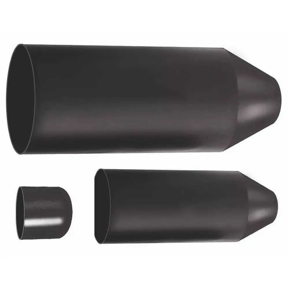 RS PRO Heat Shrink Sleeving Polyolefin 70 mm Dia 115 mm Length Black, 136144