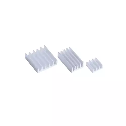 Okdo Raspberry Pi Heatsinks, Pack of 3, Aluminium, Z-0283