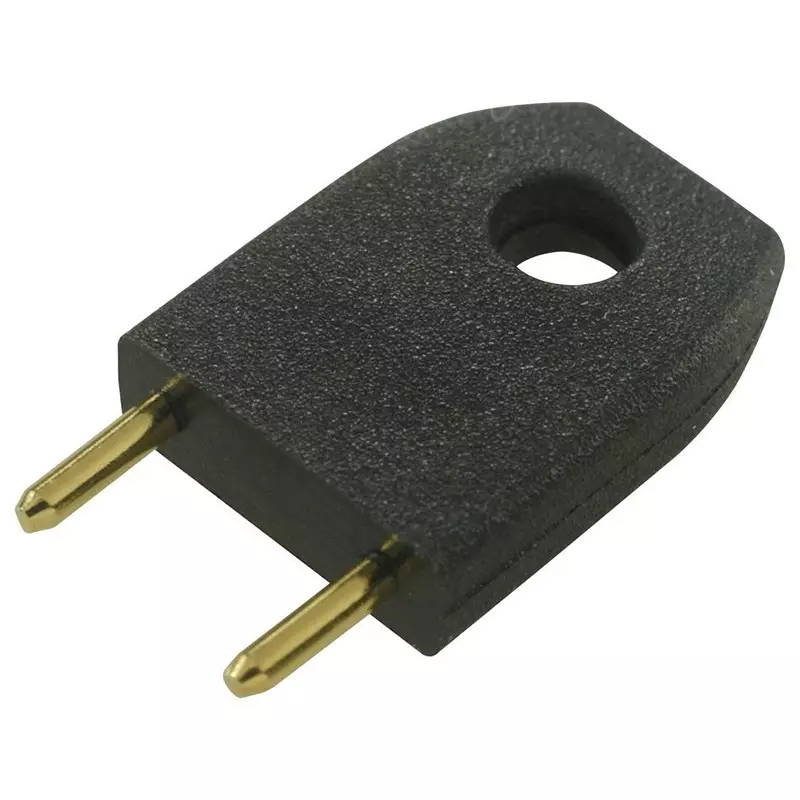 HARWIN PLUG, SHORTING, 0.25", BLACK, D3087-98