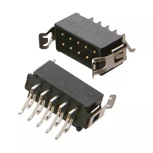 HARWIN PLUG, R/A, SMT, LATCH, 6WAY, M80-6660642