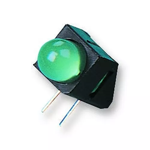 BROADCOM LED, 5MM, GREEN, 2.3MCD, 569NM, HLMP-4740-A00B2