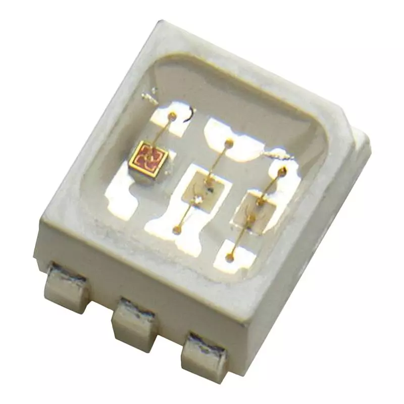 BROADCOM LED, PLCC6, RGB, 650/1900/384 MCD, ASMT-YTD7-0AA02 (Pack of 5 Pcs)