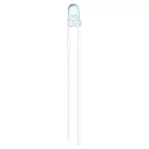 MULTICOMP PRO Standard White LEDs - Under 75mA LED, WHITE, 9CD, 3MM, MP000435 (Pack of 5)
