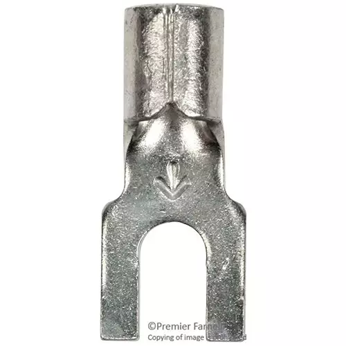 3M TERMINAL, FORK, STUD 10, CRIMP, UNINSULATED, M14-10FBX (Pack of 100 Pcs)
