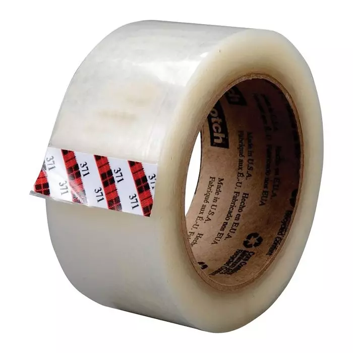 3M SEALING TAPE, PP, 328FT X 1.89", 371 CLEAR 48 MM X 100 M.
