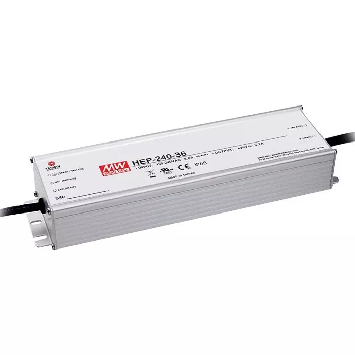 Mean Well POWER SUPPLY, AC-DC, 24V, 10A, HEP-240-24A