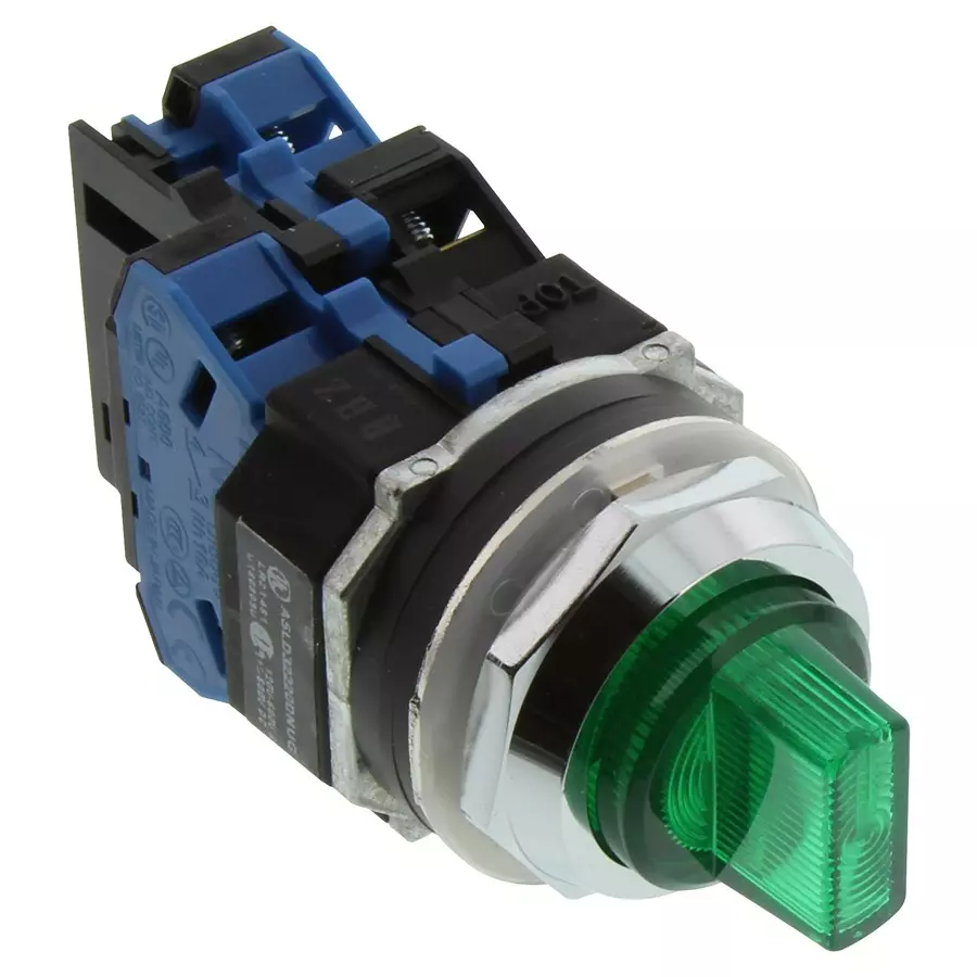 IDEC ROTARY SWITCH, 2P, 3POS, 10A, 110V, ASLD32220DNUG