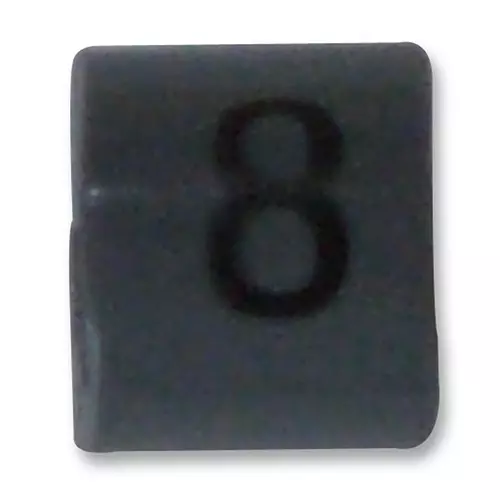 RAYCHEM - TE CONNECTIVITY CABLE MARKER, 8, GREY, PK100, 06161808 (Pack of 100 Pcs)