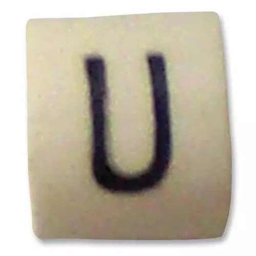 RAYCHEM - TE CONNECTIVITY CABLE MARKER, U, PK100, 06161930 (Pack of 100 Pcs)