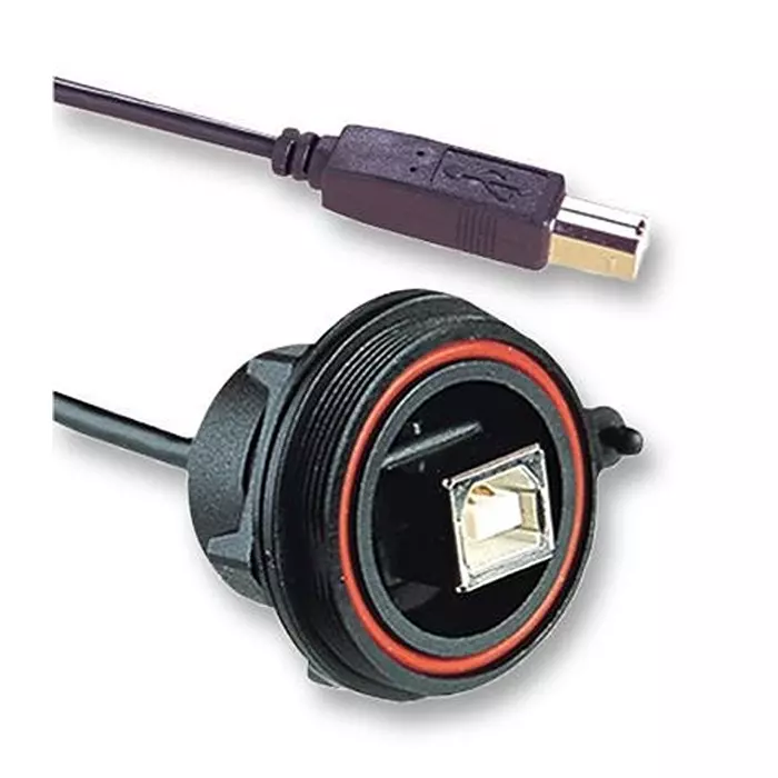 BULGIN LIMITED COMPUTER CABLE, USB 2.0, 0.5M, BLACK, PX0844/B/0M50/B
