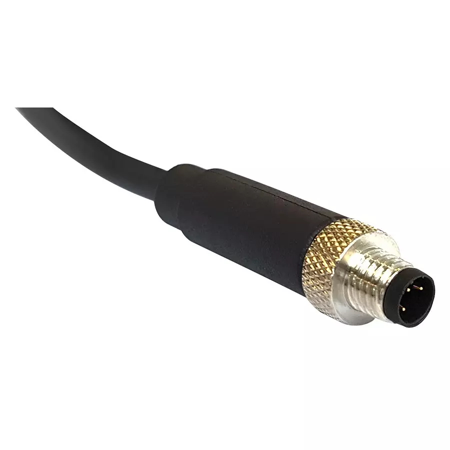 BULGIN LIMITED SENSOR CORD, 5P M8 PLUG-FREE END, 1M, PXPTPU08FIM05BCL010PUR