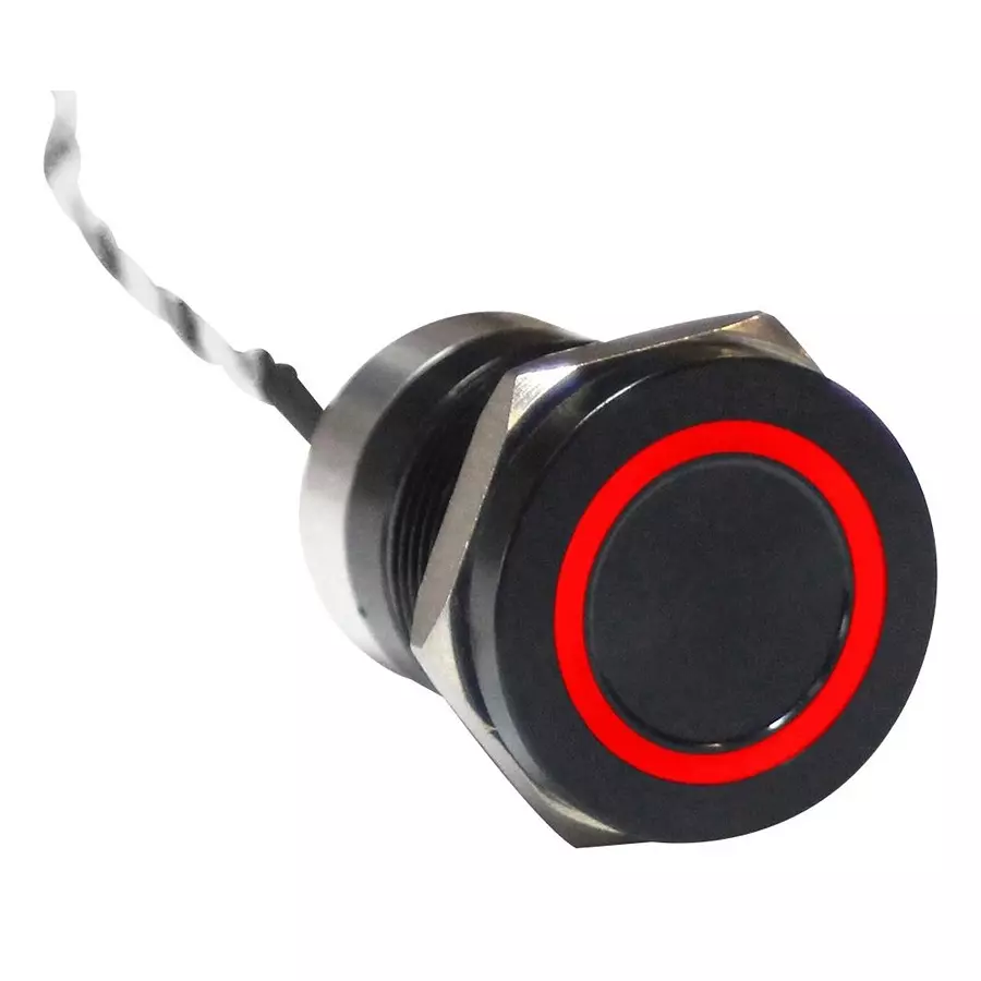 BULGIN LIMITED CAPACITIVE SW, DPDT, 0.01A, 12V, GRN/RED, MC19MCBRG