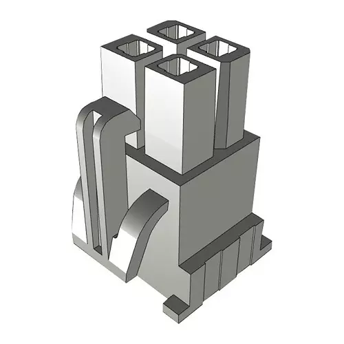 SAMTEC RCPT HOUSING, 4POS, LCP, 4.19MM, IPBD-02-D (Pack of 10 Pcs)