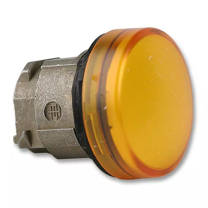 SCHNEIDER ELECTRIC Indicator Lenses PILOT LIGHT HEAD, 22MM, ORANGE, ZB4BV053