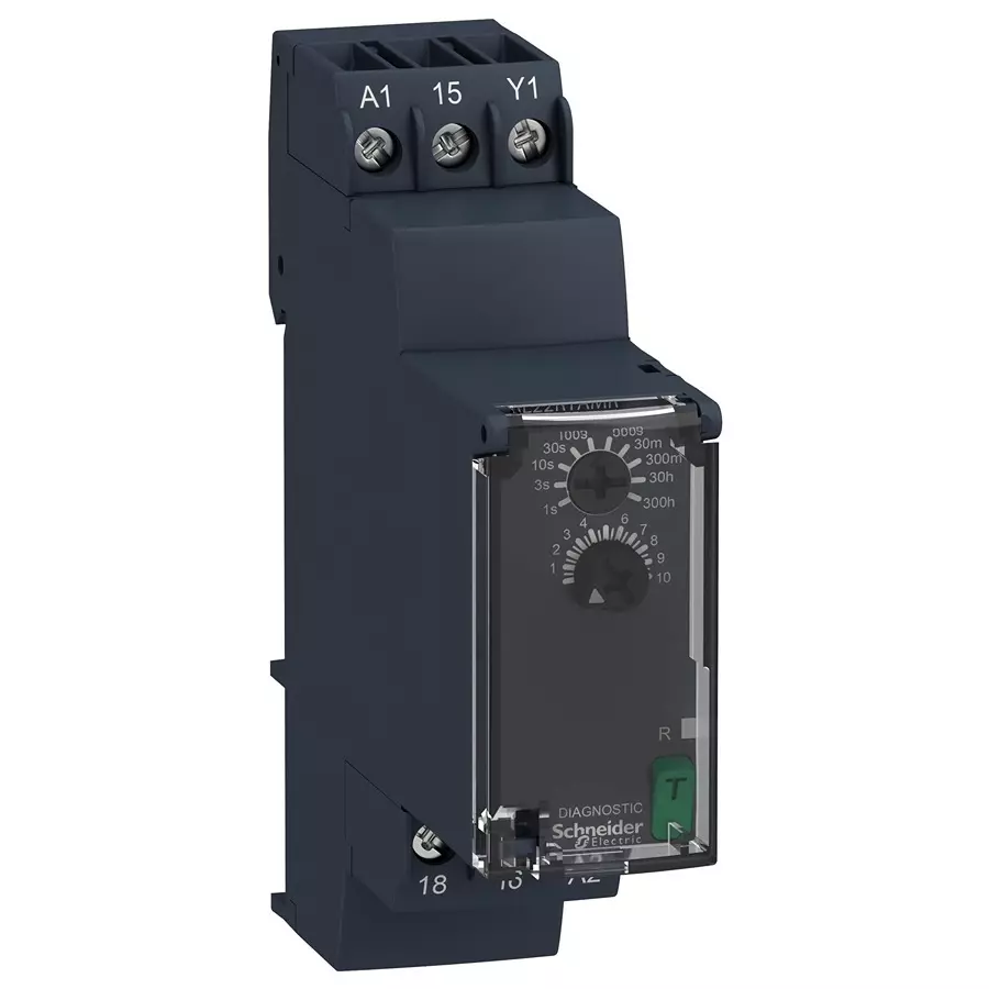SCHNEIDER ELECTRIC Time Delay Relays - Electromechanical TIME DELAY RELAY, SPDT, 300H, 250V, 8A, RE22R1AMR