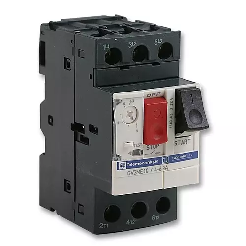 SCHNEIDER ELECTRIC Thermal Magnetic Circuit Breakers CIRCUIT BREAKER, 3 POLE, 6.3A, GV2ME10