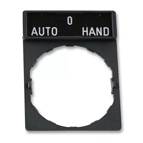 SCHNEIDER ELECTRIC Switch Legend Plates LEGEND WITH HOLDER, AUTO-O-HAND, ZBY2385