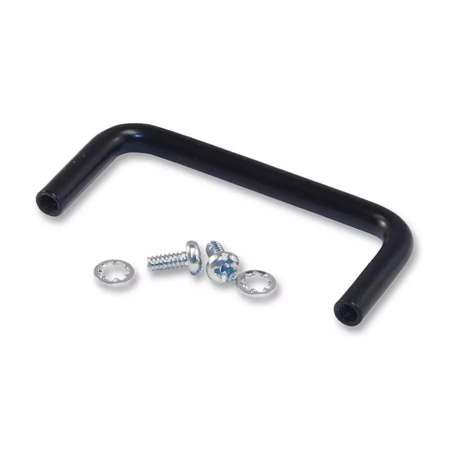 HAMMOND Rack Handles CHASSIS HANDLE, STEEL, BLACK, 1427E1BK-1