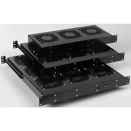 HAMMOND Fan Trays FAN TRAY, AC, 3 FAN, 80W, 300CFM, FT300TA1BK