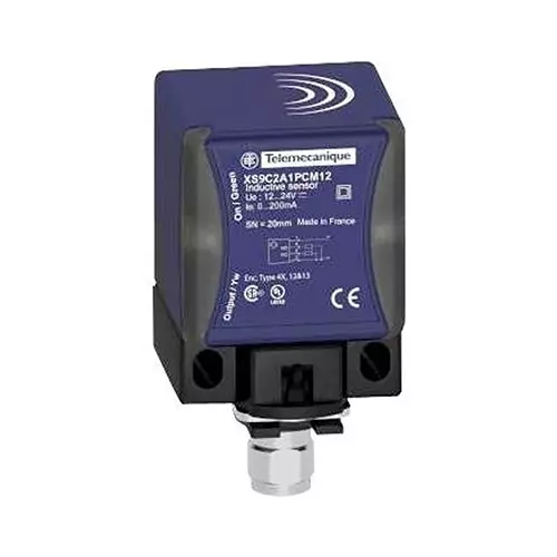 TELEMECANIQUE SENSORS Inductive Proximity Sensors INDUCTIVE PROXIMITY SENSOR, 20MM, 24V, XS9C2A1PCM12