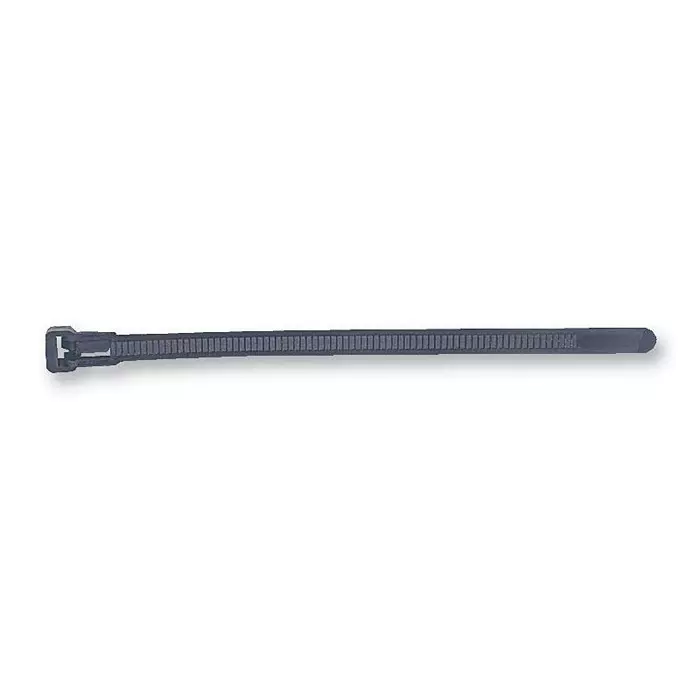 HELLERMANNTYTON Cable Tie, Black, 140 mm, Pk100, 131-21410 (Pack of 100)