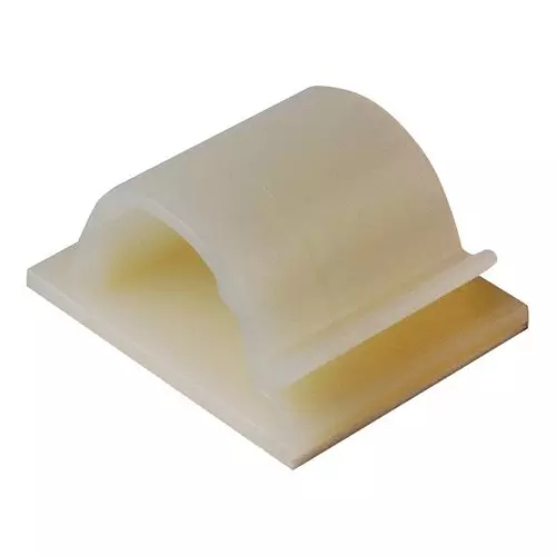 HELLERMANNTYTON Cable Clip, S/Adh, 8 mm, Nat, Pk50, 151-13604 (Pack of 50)