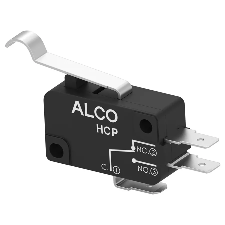 ALCOSWITCH - TE CONNECTIVITY Microswitch, Spdt, 10A, 250Vac, HCP10DTD4S04.
