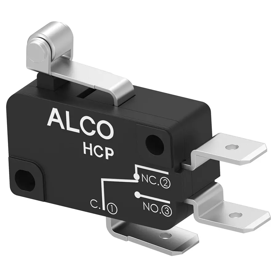 ALCOSWITCH - TE CONNECTIVITY Microswitch, Spdt, 16A, 250Vac, HCP16DTE5L04.